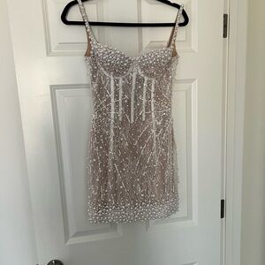 Elegant Custom Beaded Party Dress